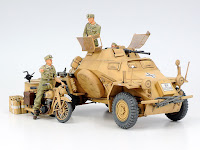 Tamiya 1/35 Sd.Kfz.222 Afrika Korps (35286) English Color Guide & Paint Conversion Chart