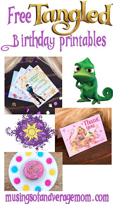 free tangled birthday printables