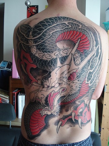 Japanese Dragon Tattoo Style - Back Tattoos