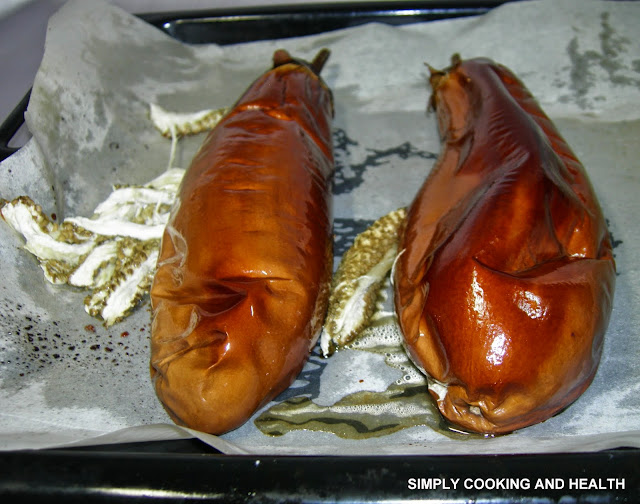 Baked eggplant