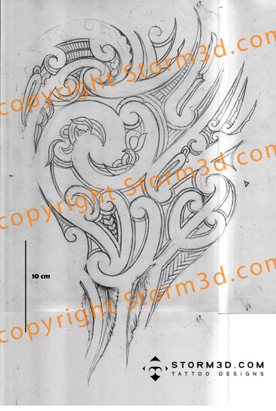Maori inspired tattoo designs and tribal tattoos images