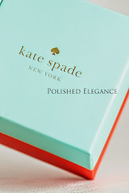 Kate Spade manicure nail art, Kate Spade mint and orange manicure nail art