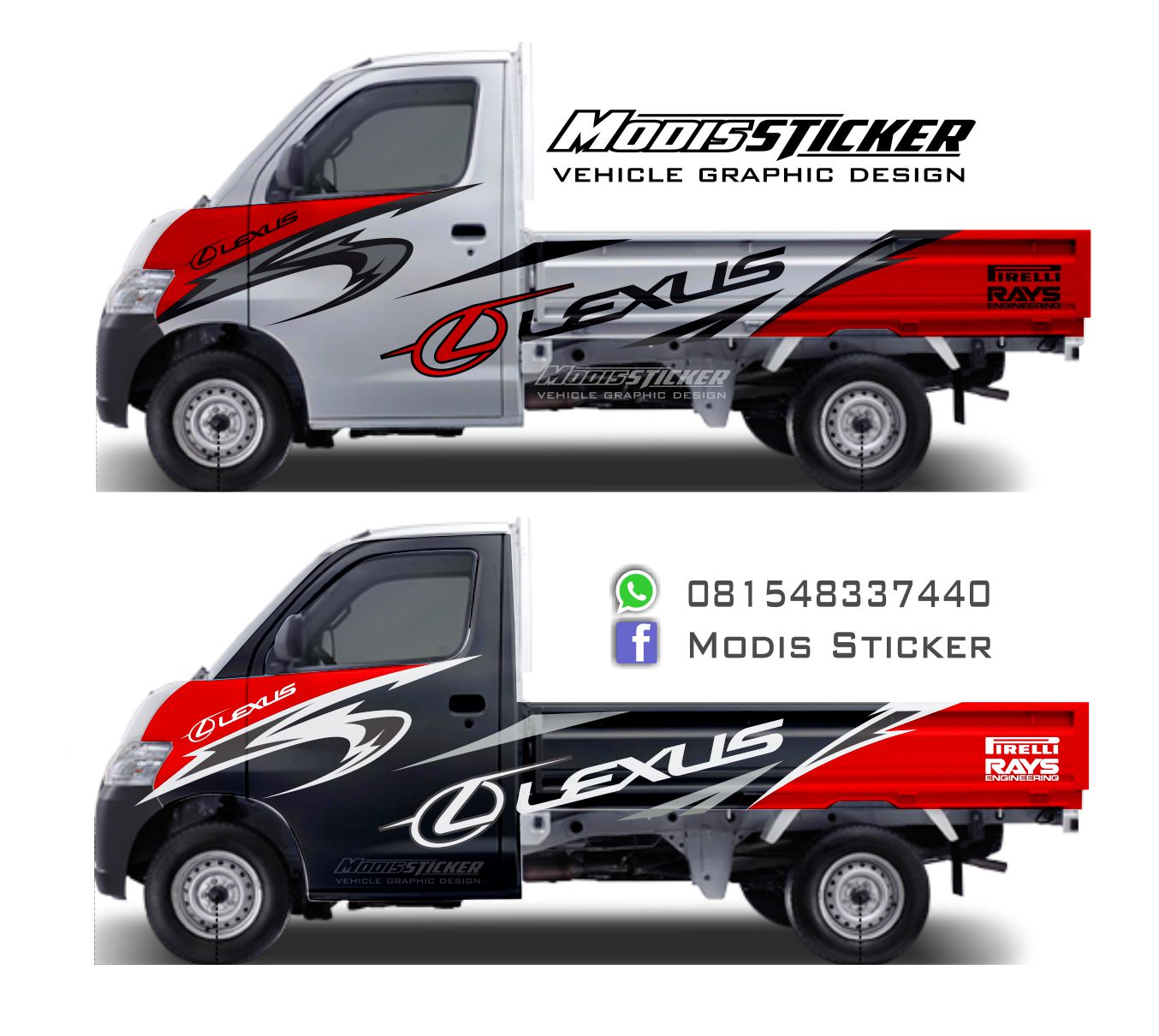 Grandmax Pickup Stickercutting Sticker Grandmax Pick Upwrapping