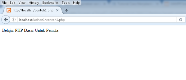 Tutorial PHP Dasar