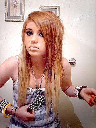 punk girl hairstyle. rock girl hairstyles.