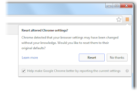 Google Chrome added pop-up warning to prevent users from Browser hijacking