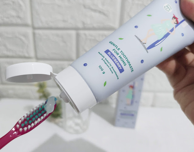 Sikat gigi tidak mual dengan Motherlove Gentle Toothpaste for Moms