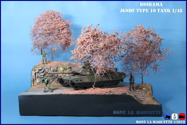 Diorama du char Type 10 Tank de Tamiya au 1/48