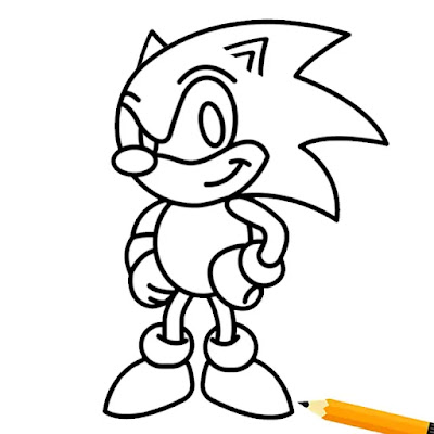 Desenhos de Sonic - Como desenhar Sonic passo a passo