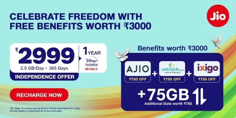 Jio National Day Offer: Details