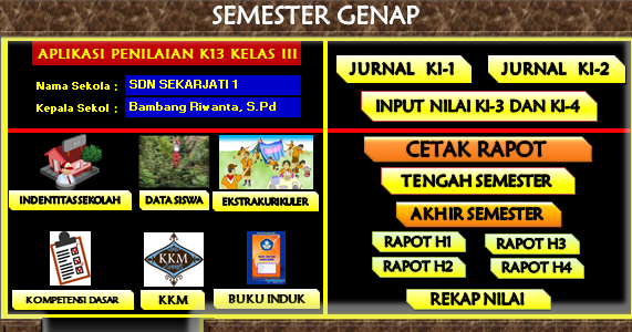 Download Aplikasi Raport K-13 Kelas 1, 2, 3, 4, 5, 6 ...