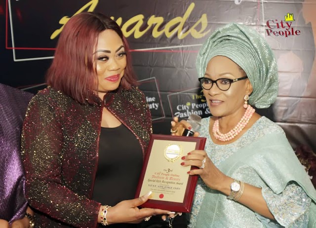 Yeye Adejoke Ojo Honoured @ CityPeople Fashion Awards