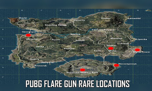 PUBG FLARE GUN RARE LOCATION IN PUBG ERANGEL MAP