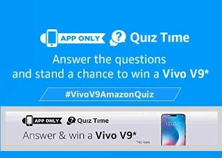 Amazon Vivo Quiz – Answer & win Vivo V9 Smartphone