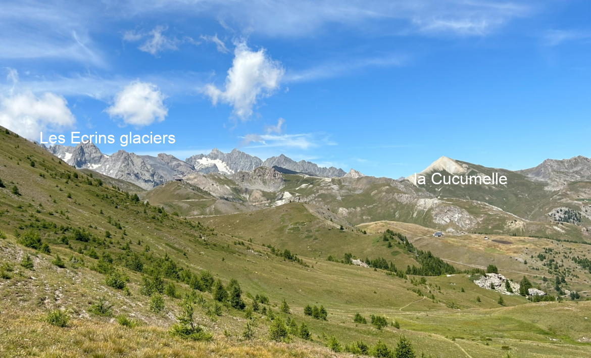 View northwest Col de Serre Chevalier