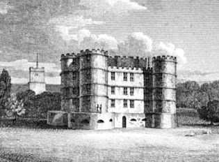 Lulworth Castle from The Beauties of England and Wales by J Britton & EW Brayley (1803)