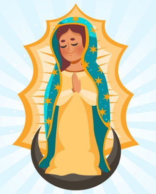 Dibujo Virgen de Guadalupe Nuestra Señora de Guadalupe a colores