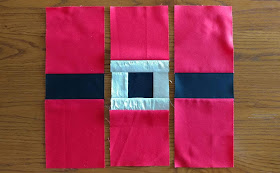 Santa's Belt quilt block tutorial for Christmas quilt along