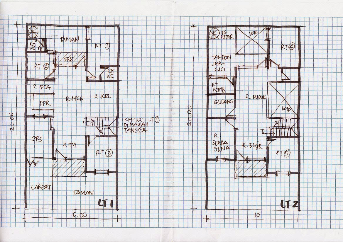 Desain Rumah  Minimalis  2  Lantai  Ukuran  10X15 Foto Desain 