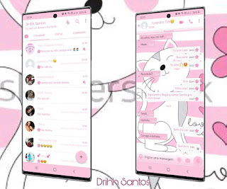 Cat White Theme For YOWhatsApp & Fouad WhatsApp By Driih Santos