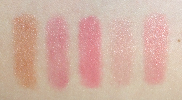 tarte holiday 2012 5-Piece LipSurgence Collector’s Set swatches