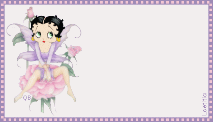 Tarjetitas Betty Boop flores