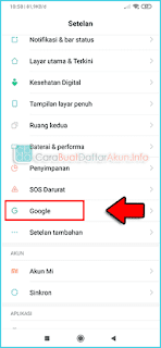 cara mengganti email di hp xiaomi