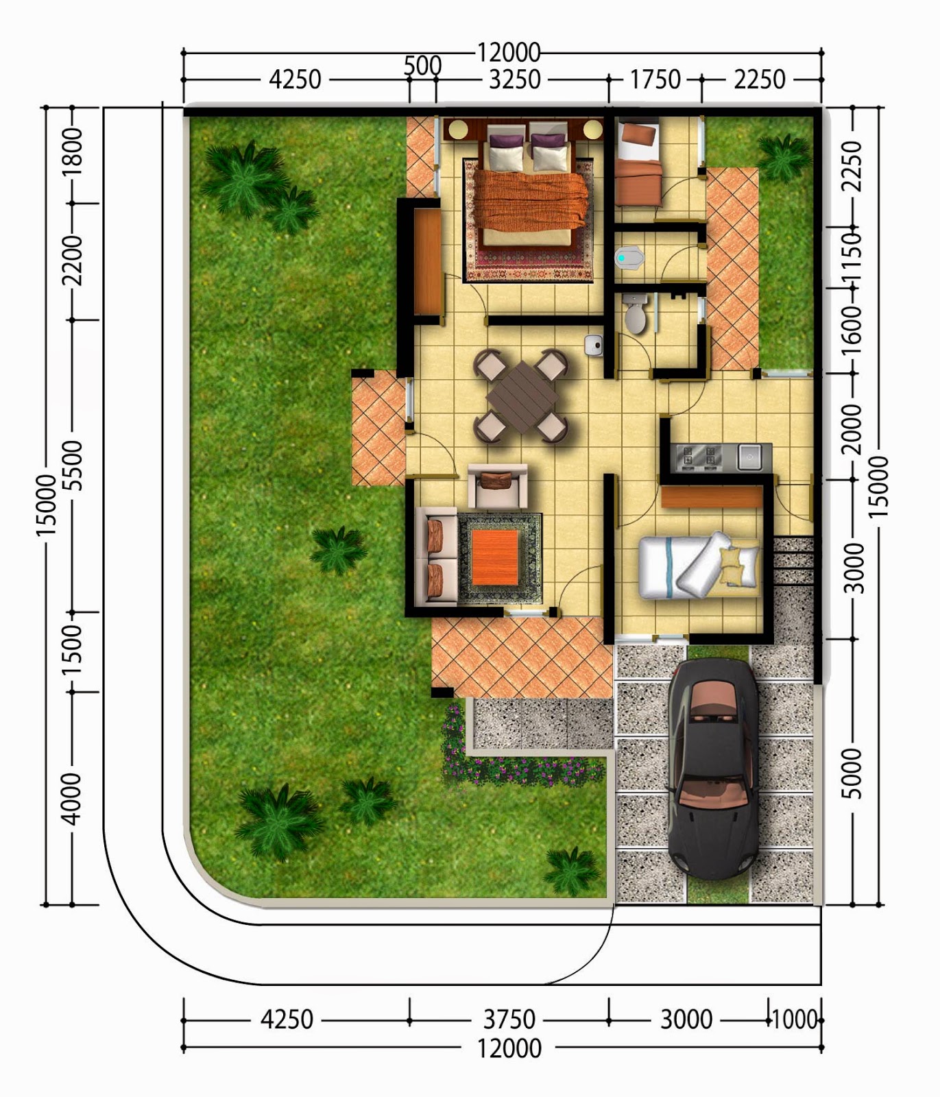 Gambar Desain Rumah  Minimalis Type  45  120 Terbaru Desain 