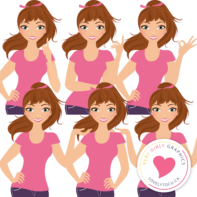 Free girl avatar clipart from Lovelytocu