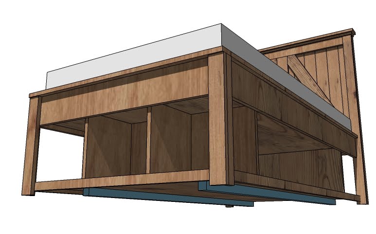 DIY Bed Frame with Storage Plans