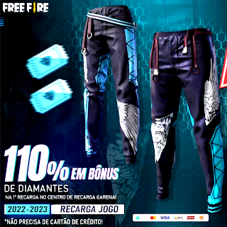 FREE FIRE Diamantes e Calça