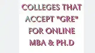Colleges in North Carolina and others that accepts GRE for online degrees