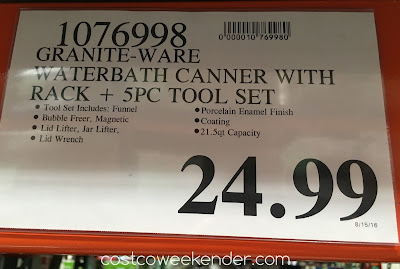 Deal for the Granite-Ware 8-piece Water Bath Canner Set at Costco