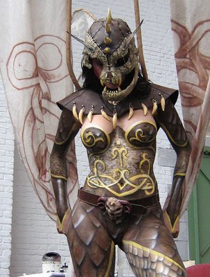 full body painted women