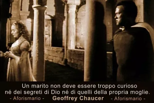 Foto di Suzanne Cloutier e Orson Welles nel film Otello