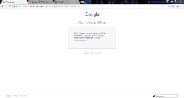 Cara Mengaktifkan Akun Google yang Dinonaktifkan