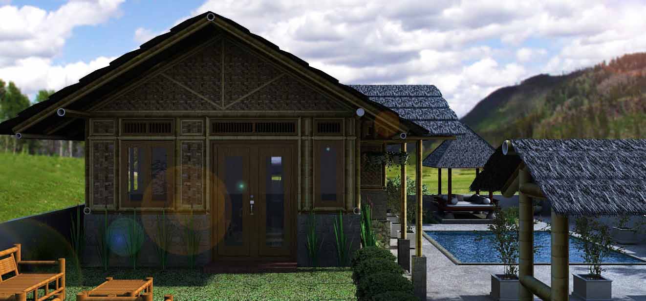 Desain Rumah Bambu Modern Ramah Lingkungan Desainrumahkerencom