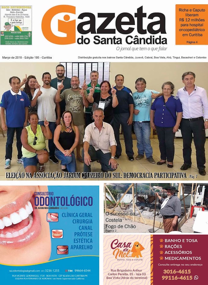 GAZETA DO SANTA CÂNDIDA, MARÇO 2018