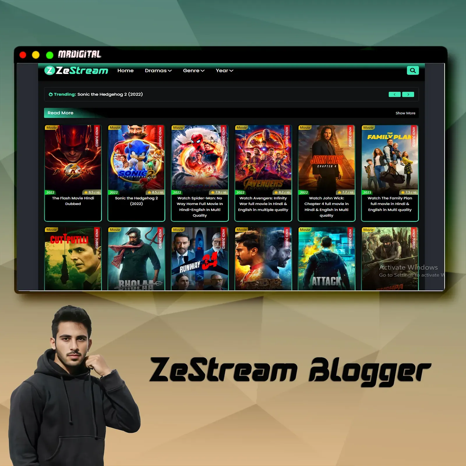 Zstreams Blogger Premium Movie & Series Theme