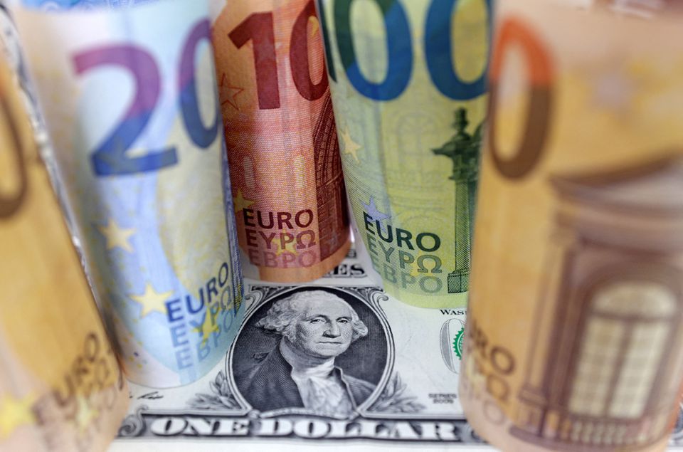 Dollar edges up against euro after U.S. inflation data.