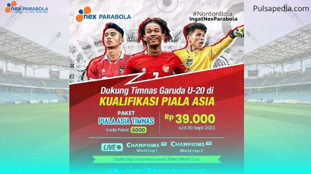 Paket Piala Asia Timnas Nex Parabola Terbaru