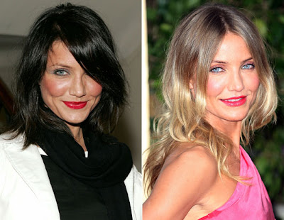 cameron diaz hair colour. Cameron Diaz sported blond