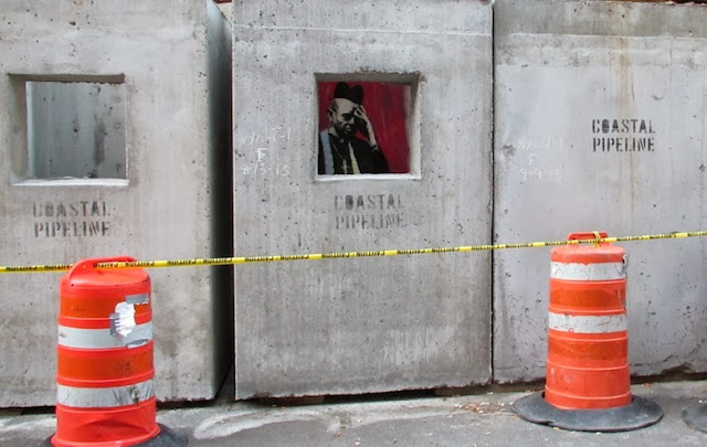 Banksy Better out than in New York October 2013
