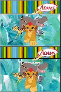 The Lion Guard: Free Printable Candy Bar Labels. 