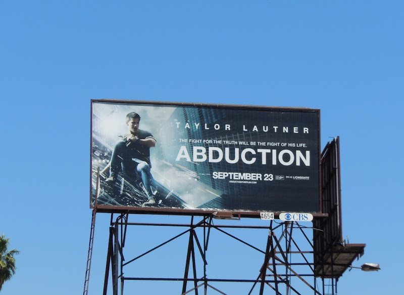 Abduction movie billboard