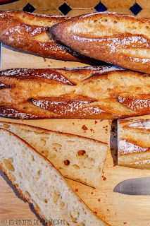 Recette de baguette sur poolish, pain maison, boulangerie, poolish