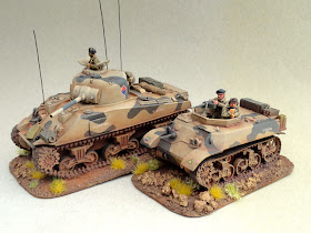 28mm, 1/56th, 1:56, Stuart M3A3, Sherman V, Recce, Natal Mounted Rifles, SA Field Artillery,South African 6th Armoured Division, Italian Campaign, 1944, Company B, Warlord Games