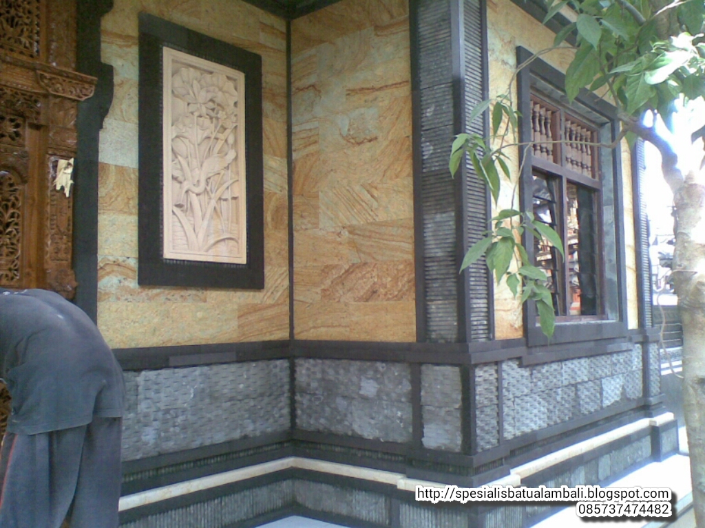Bale daja pintu  gebyog minimalis Spesialis Batu  Alam  Bali