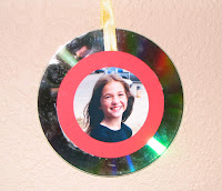 Personalized photo cd ornament