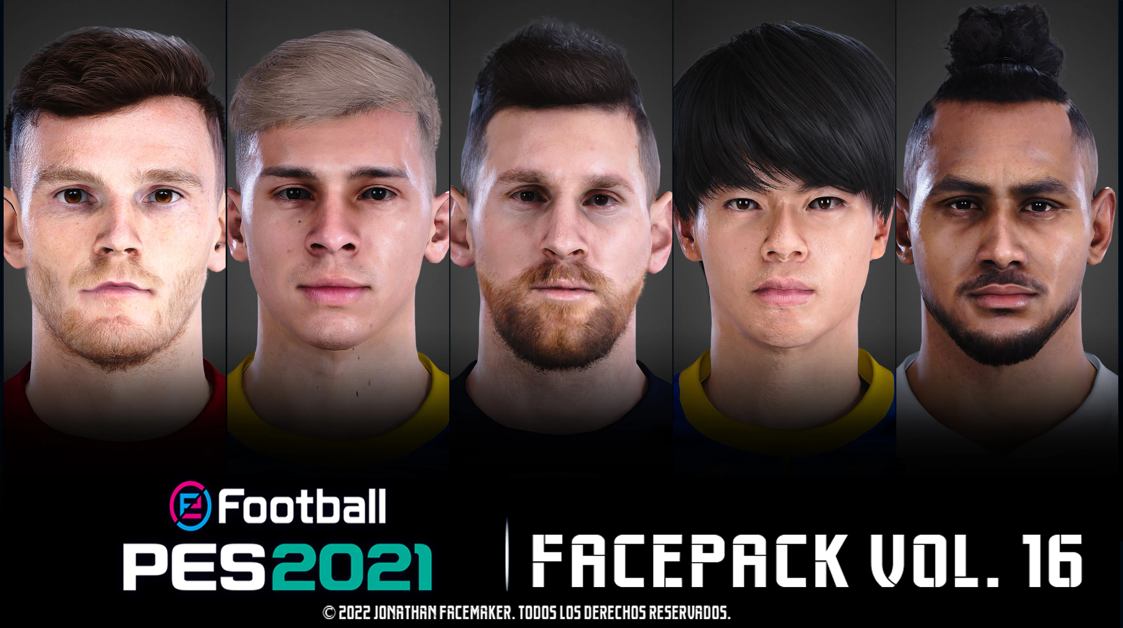 PES 2021 Facepack Vol. 10 by Jonathan Facemaker